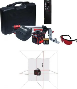 Měřící laser ADA Cube 2-360 Křížový laser Ultimate + přijímač