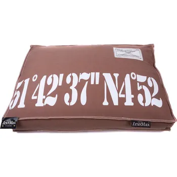 Pelíšek pro psa Luxusní potah na pelíšek pro psa Lex & Max Number 90 x 65 cm | hnědý