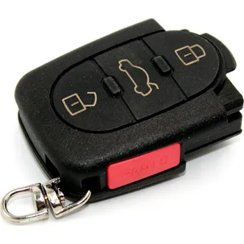 Autoklíč Nový obal dálkového ovládání pro klíče AUDI , ŠKODA , SEAT , VW 3 tlačítka + panic 9213