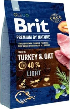 Krmivo pro psa Brit Premium by Nature Light Dog Turkey/Oat
