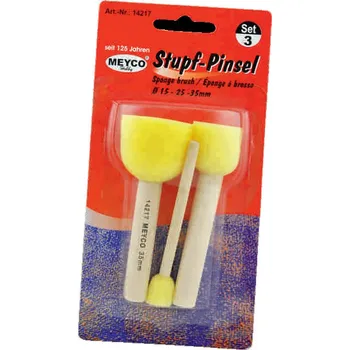 Umělecký štětec Meyco Tupovací molitanové štětce - sada 3ks