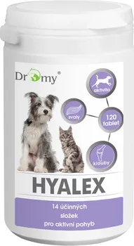 Kloubní výživa pro psa a kočku Dromy Hyalex 120 tbl.