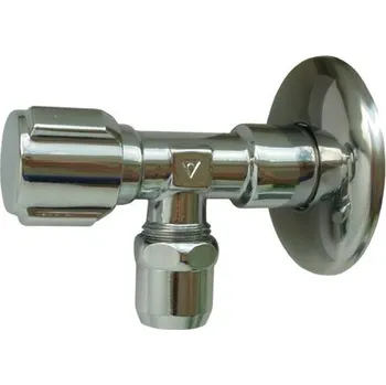Vodovodní kohout Ventil rohový vřetýnkový 3/8"x1/2" s růžicí
