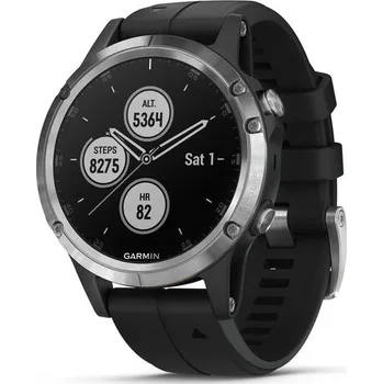 Sporttester Garmin Fenix 5 Plus Silver Black Band