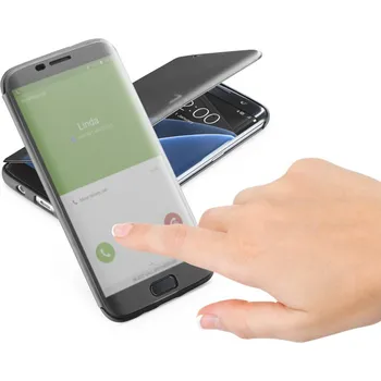 Pouzdro na mobilní telefon Recenze Cellularline Book Touch pro Samsung Galaxy S7 Edge černé