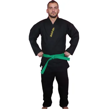 Bojový sport IPPON KIMONO NINJUTSU UNI (VÝŠIVKA) Barva: Černá, Velikost: 175