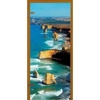 Sprchové dveře JA - GLAS Skleněné dveře JA-GLAS 122 UV útesy