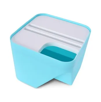 Odpadkový koš TOTEMUS designový koš stohovatelný, mintový 8 L