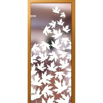 Sprchové dveře JA - GLAS Skleněné dveře JA-GLAS 028 listí javoru