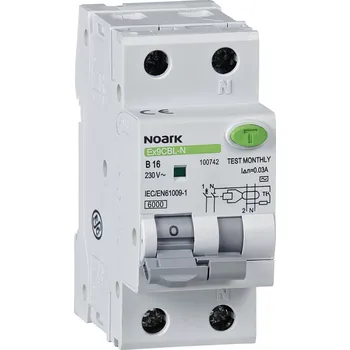 Proudový chránič Noark Ex9CBL-H 1PN B20 30mA AC