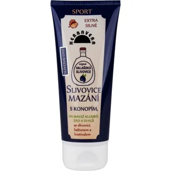Masážní přípravek Herbavera Slivovice mazání s konopím 200 ml