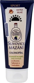 Masážní přípravek Herbavera Slivovice mazání s konopím 200 ml