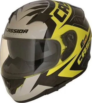 Helma na motorku Cassida Integral 2.0 Perimetric žlutá fluo/černá/bílá/šedá