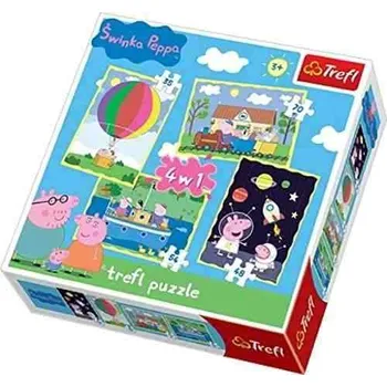 Puzzle Trefl Puzzle Prasátko Peppa Pig 4v1 Balon
