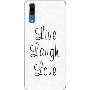 Pouzdro na mobilní telefon iSaprio Live Laugh Love pro Huawei P20
