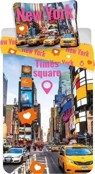 Ložní povlečení Jerry Fabrics Times Square 140 x 200, 90 x 70 cm