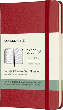Diář Moleskine plánovací zápisník 2019 tvrdý S