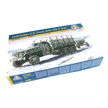 Plastikový model Italeri Land-Lease U.S. Truck with ZIS-3 Gun 1:35