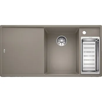 Granitový dřez BLANCO Axia III 6 S InFino s excentrem P + dřevěná deska