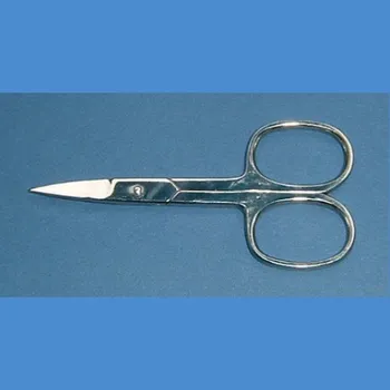 Nůžky na nehty a kůžičku Nůžky rovné široké z nerezové oceli stříbrné