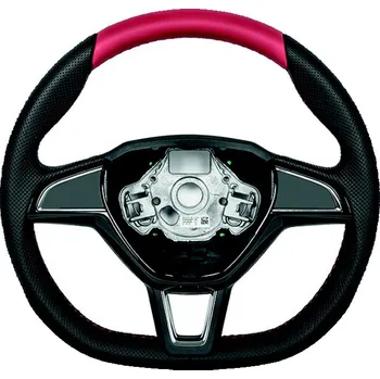 Potah na volant Tříramenný kožený volant ŠKODA bez multifunkce