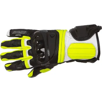 Moto rukavice OCT-811 - sportovní žluté kožené moto rukavice INFINE - M