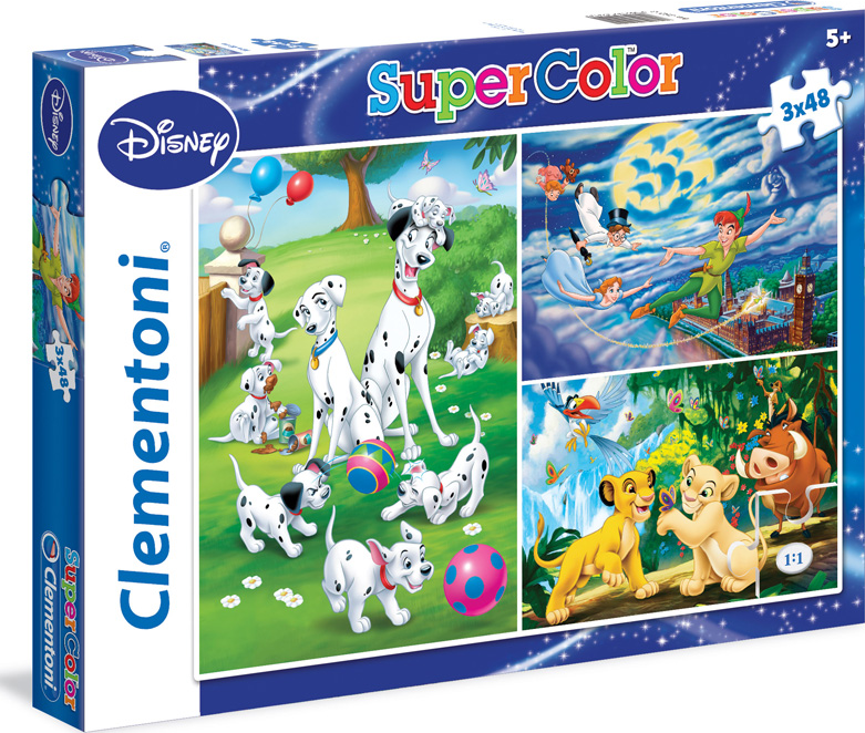 Clementoni Supercolor Disney Classic 3 x 48 dílků od 133 Kč - Zbozi.cz