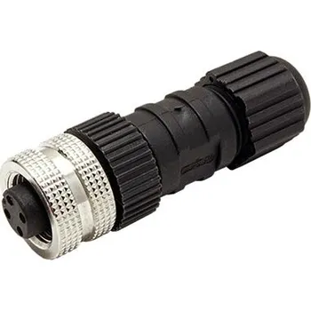 Datový kabel Průmyslový konektor M12 4pin (F), kód A, letovací (2452) - 11.50.2012