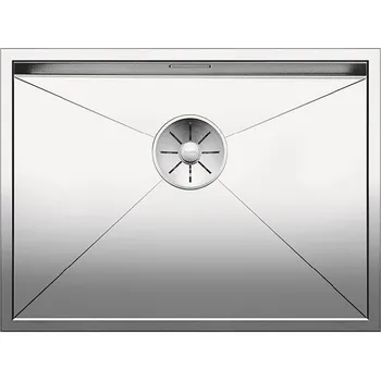 Nerezový dřez BLANCO Zerox 550 U Infino nerez hedvábný lesk bez táhla C-Overflow 521591