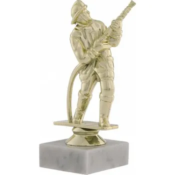 Figurka hasič zlatý - Text: Zlatá samolepka