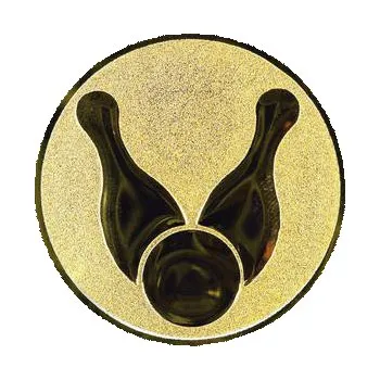 Emblém bowling, kuželky - Průměr: 2,5cm