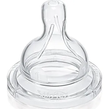Savička Philips Avent Dudlík Anti-colic/Classic+ 2 pomalý průtok 2 ks Bílá