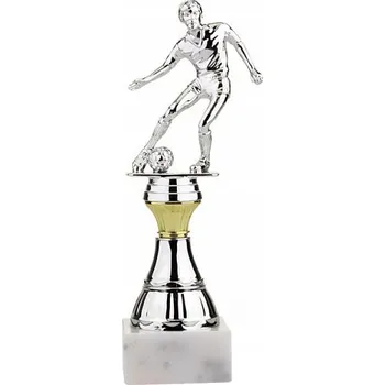Fotbalová trofej - stříbrný fotbalista - Text: Žádný Výška: 21cm