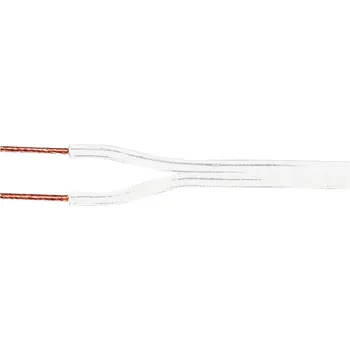 Příslušenství ke zvukové technice Repro kabel 2x1mm2 - bílý