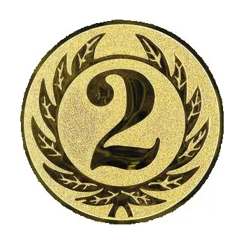 Emblém s číslem 2 - Průměr: 2,5cm