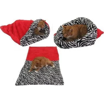 Marysa 3v1 pro kočky XL, červený/zebra