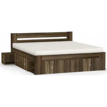 Postel Postel Rea Larisa 180 cm s čely 180 x 200cm Ořech