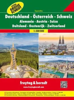 Německo, Rakousko, Švýcarsko 1:300 000 - Freytag & Berndt