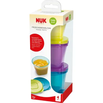 uchovávání příkrmu NUK Dózičky na dětské jídlo 6 ks