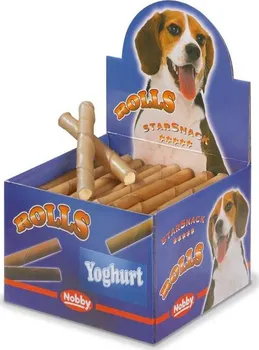 Pamlsek pro psa Nobby Starsnack Rolls buvolí trubičky jogurtové 50 ks