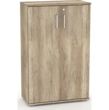 Kancelářská sestava Široká dvéřová skříňka REA Office S30 + D3 (2ks) - dub canyon - výběr dvířek