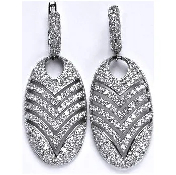 Náušnice Stříbrné náušnice s čirými a černými zirkony,náušničky ze stříbra,váha 12,60 g