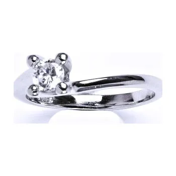 Prsten Stříbrný prsten s čirými zirkony,prsten ze stříbra,váha 2,90 g