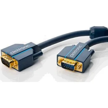 Video kabel Clicktronic HQ OFC VGA kabel, MD15HD - MD15HD, DDC2, 1:1, 20m