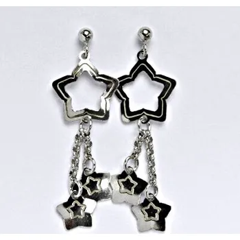 Náušnice Stříbrné náušnice hvězdičky, náušnice ze stříbra, 4,71 g