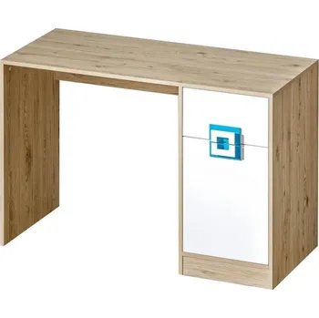 Psací stůl Casarredo Pracovní stůl NIKO 10 dub jasný/bílá/tyrkys
