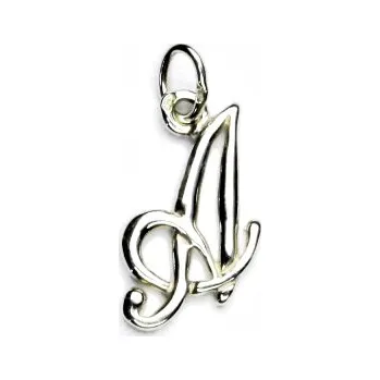 Přívěsek Stříbrný přívěsek, písmenko A, stříbrné písmeno, áčko, P 437