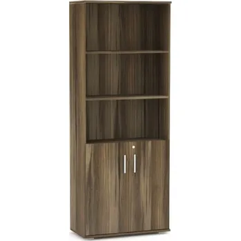 Koupelnový nábytek Široká kombinovaná skříňka REA Office S50 + D2 (2ks) - ořech rockpile