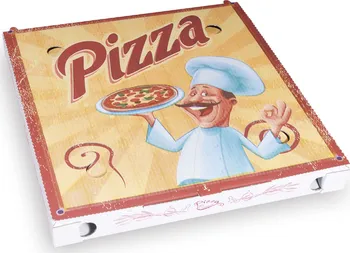 Jídlonosič Wimex krabice na pizzu z vlnité lepenky 30 x 30 x 3 cm 100 ks