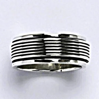 Prsten Stříbrný prsten s patinou, prsten ze stříbra,váha 8,36 g